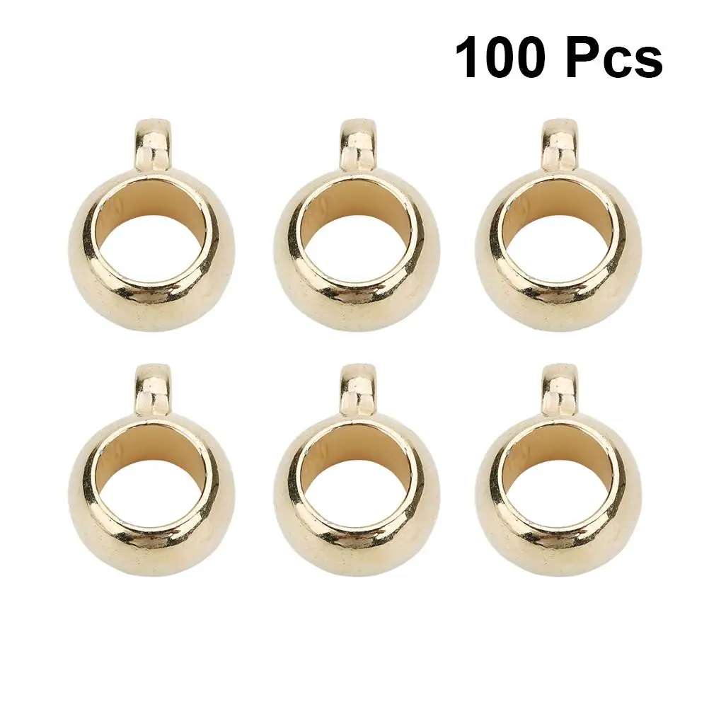 

100 Pcs Necklace Jewelry Dangler Spacer Creative Pendant Jewelry Pendant Accessories Beads Golden Creative Hanging DIY