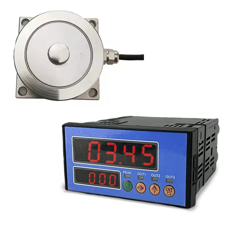 Spoke Type 0-7 Ton Pancake Compression Force Load Cell Alloy Steel +load Cell Indicator display  3KN 10KN 20KN 70KN  Biosensor