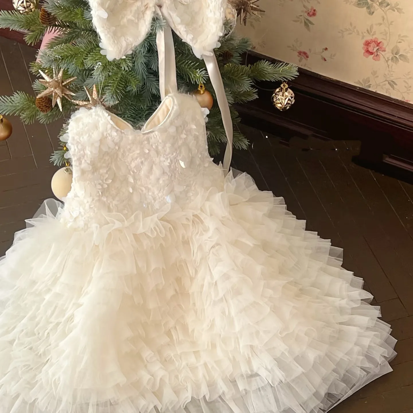 

Girls Gown Tutu 1st Birthday Dress Wedding Party Princess Dress For Girl Baby Christening Baptism Dress Kids Dresses For Girl