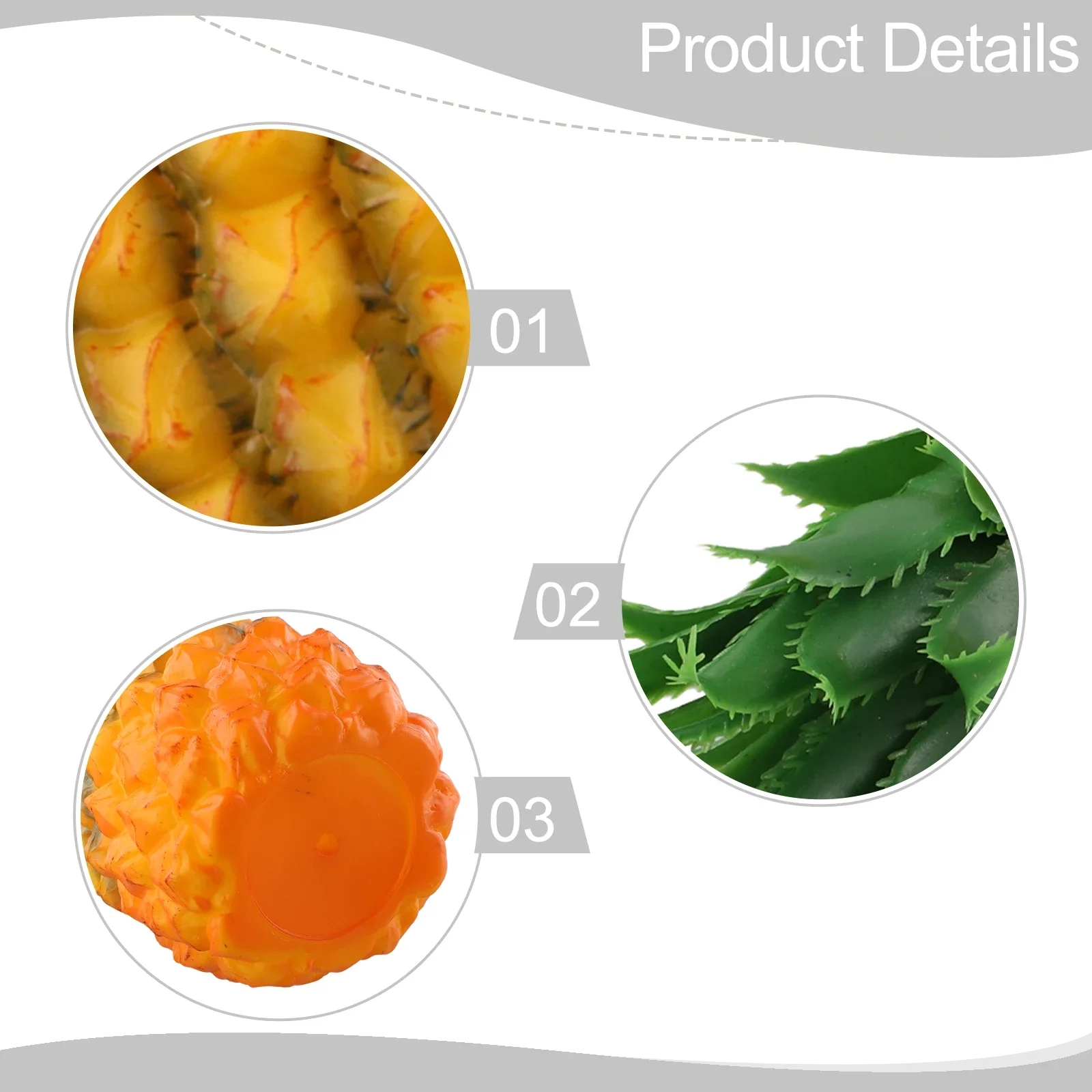 Features Artificial Pineapple Convenience Perfect Realistic Design Beautiful Pineapple Decor Convenience Decoration