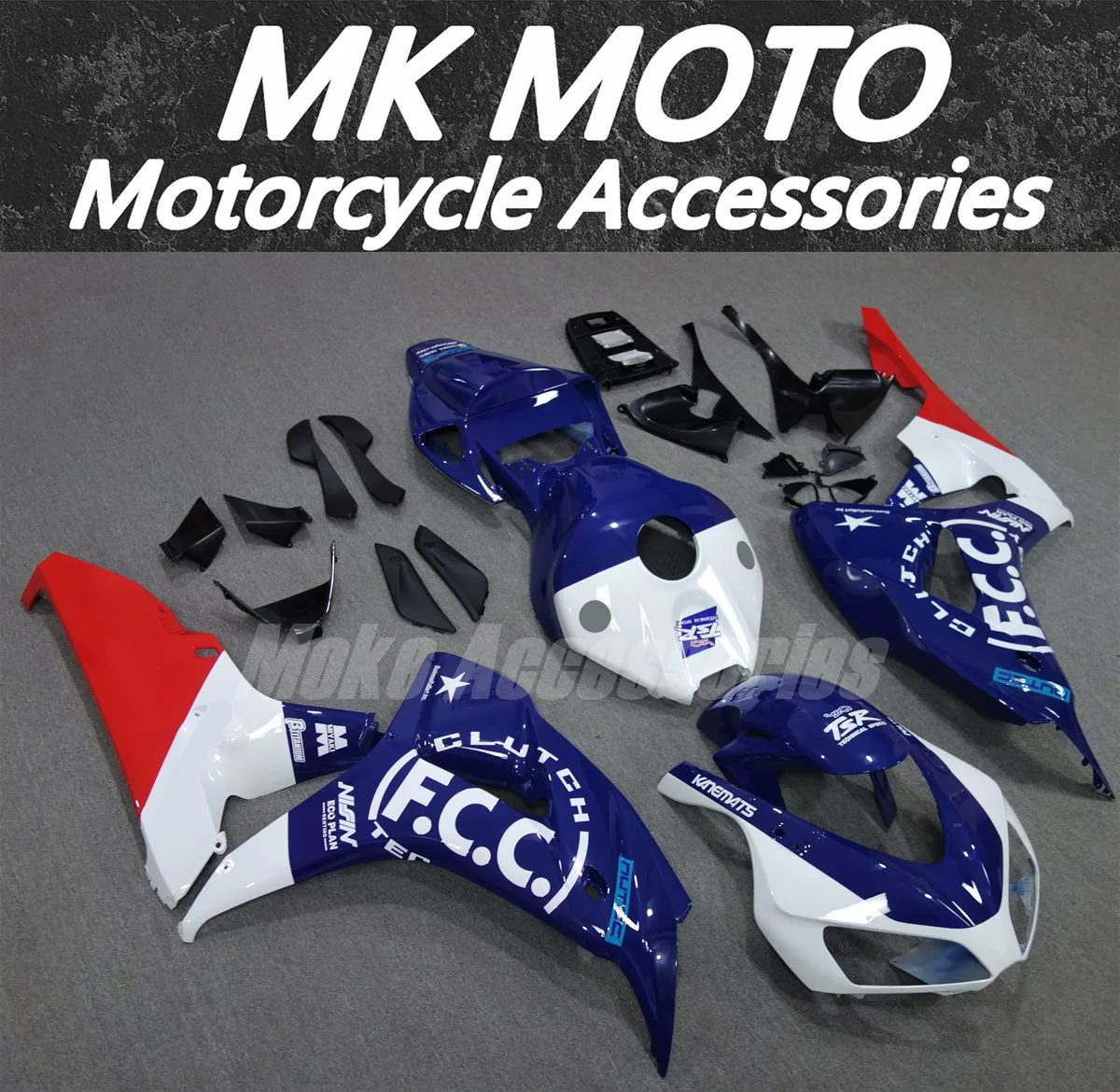 

Fairings Kit Fit For Cbr1000rr 2006-2007 Bodywork Set High Quality ABS Injection New Blue F.C.C Red