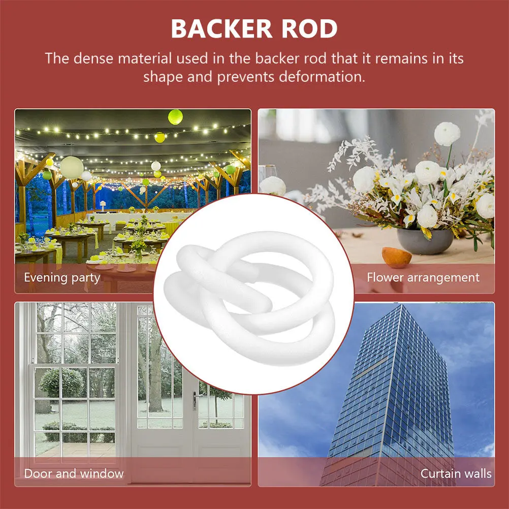 Foam Backer Rod for Concrete Joints Gap Filling Strip Dense Lightweight Deformation Resistant Fast Installation Caulk Backer Rod