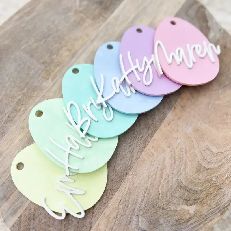 Personalized Custom Acrylic Letter Keychain or Women's Fashion Accessories Ideal Birthday Gift for Family and Friends