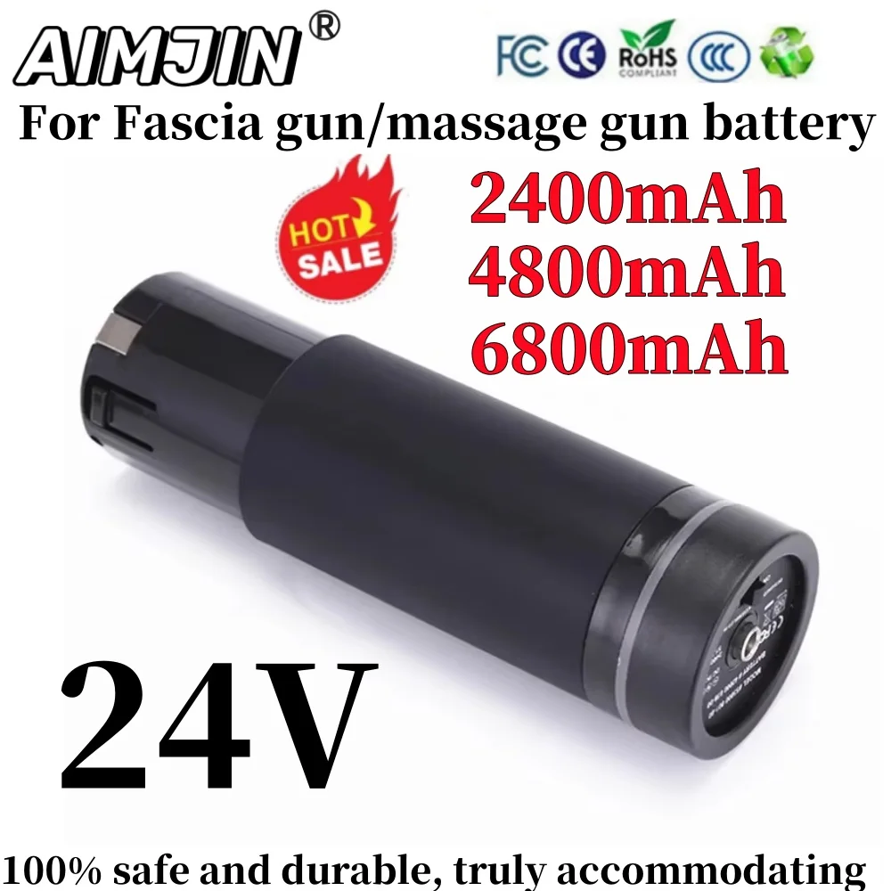 24V 2500mAh-6800mAh Lithium-ion Rechargeable Battery Pack For Various Types of Massage Gun/Fascia Gun Battery Replacement