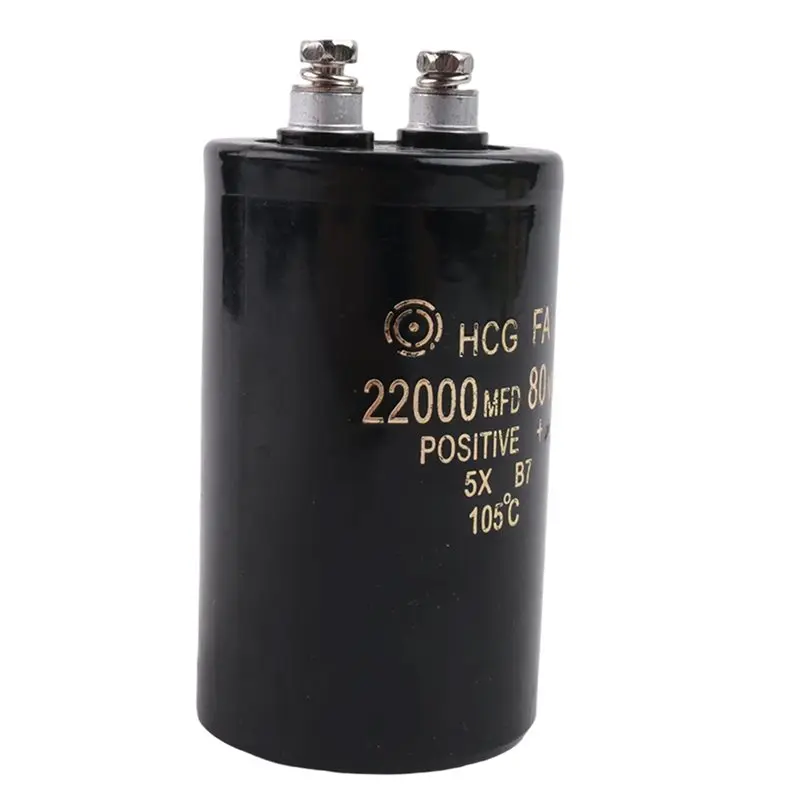 [NEW!A47U】 22000Uf 80V Electrolytic Screw Capacitor Electrolytic Capacitor Power Management Systems Capacitor Volume 50X80mm