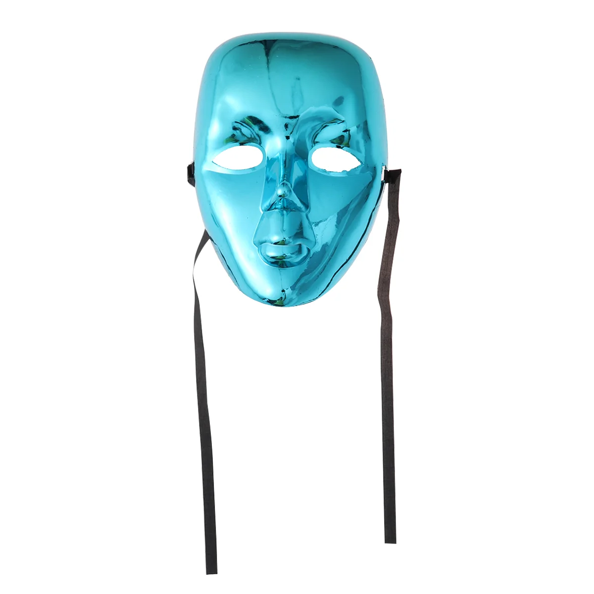 Full Face Masquerade Masks Plated Carnival Face Mask Performance Props with Elastic Band(Blue) Carnival Mask