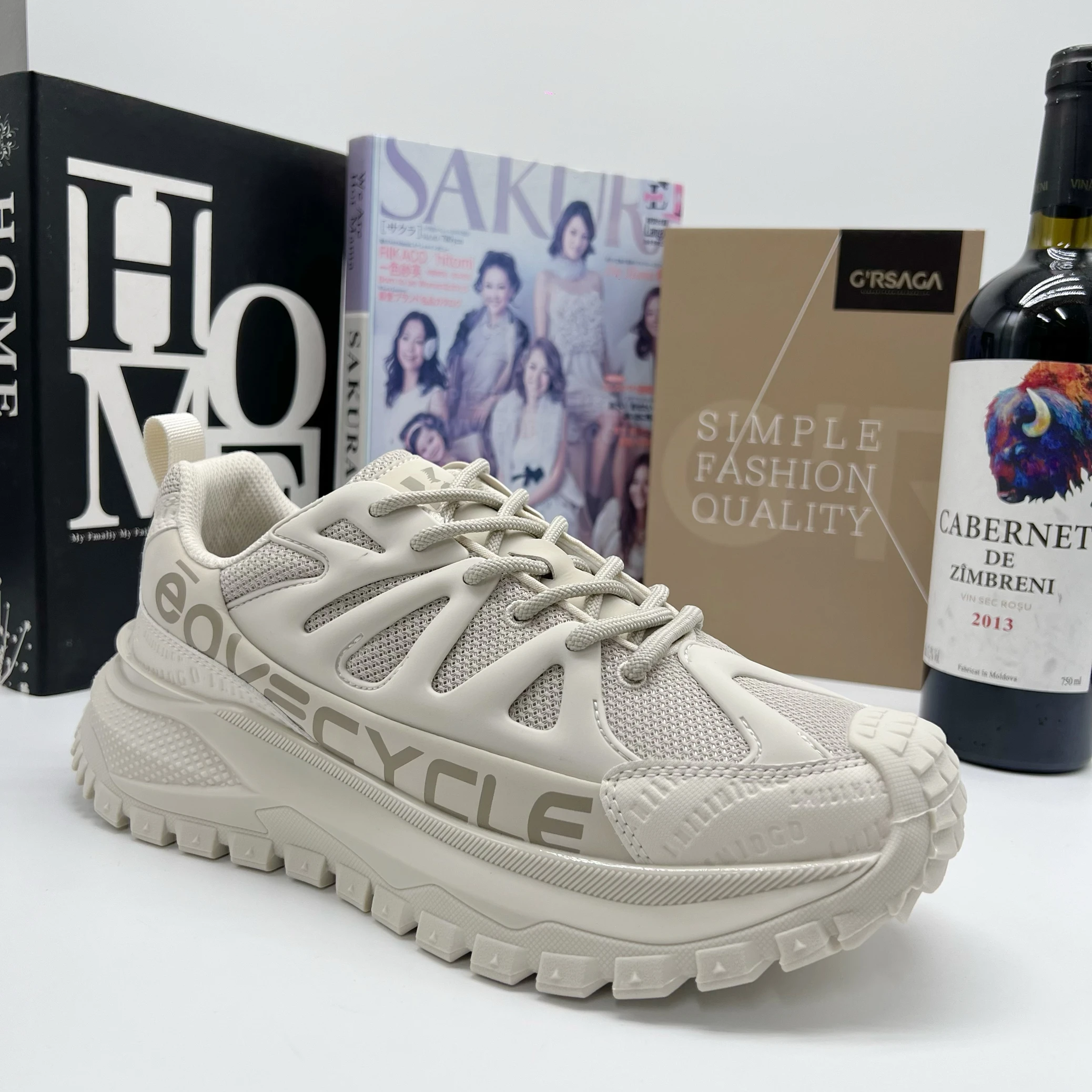 

XG Rong Series 2025 New Faion Casual Dad oes Thi Bot Heightening Breathable Outdoor Panel oes Men Early Autumn ...