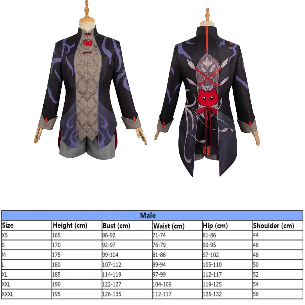 Volwassen Blade Cosplay Kostuum Spel Honkai Star Rail Halloween Rollenspel Fantasia Mannen Tops Shorts Outfits Carnaval Cosplay Pak