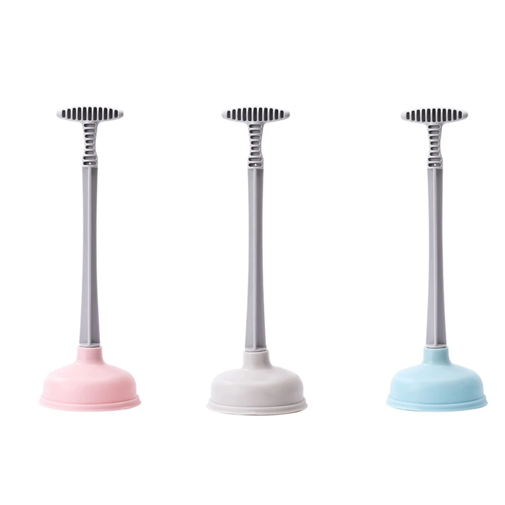 

2pcs Toilet Plunger Premium Material Strong Suction Clog Remover For Home Office Hotel Use Pink Suction Cleaning Tool
