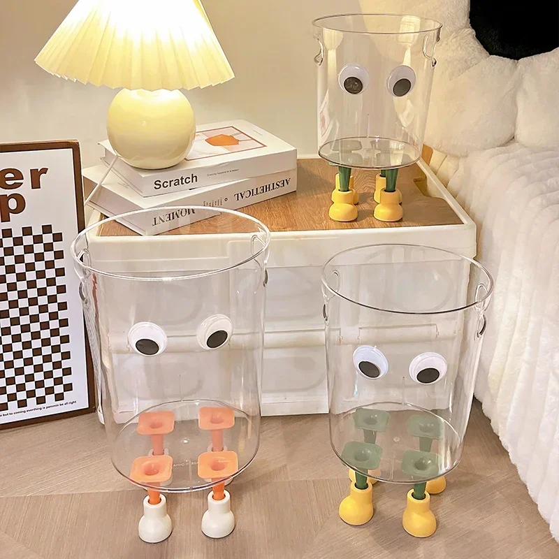 Transparent Trash Can Good-looking For Home New Arrival Creative Ins Trash Can Bedroom Living Room Internet Celebrity Trash Can