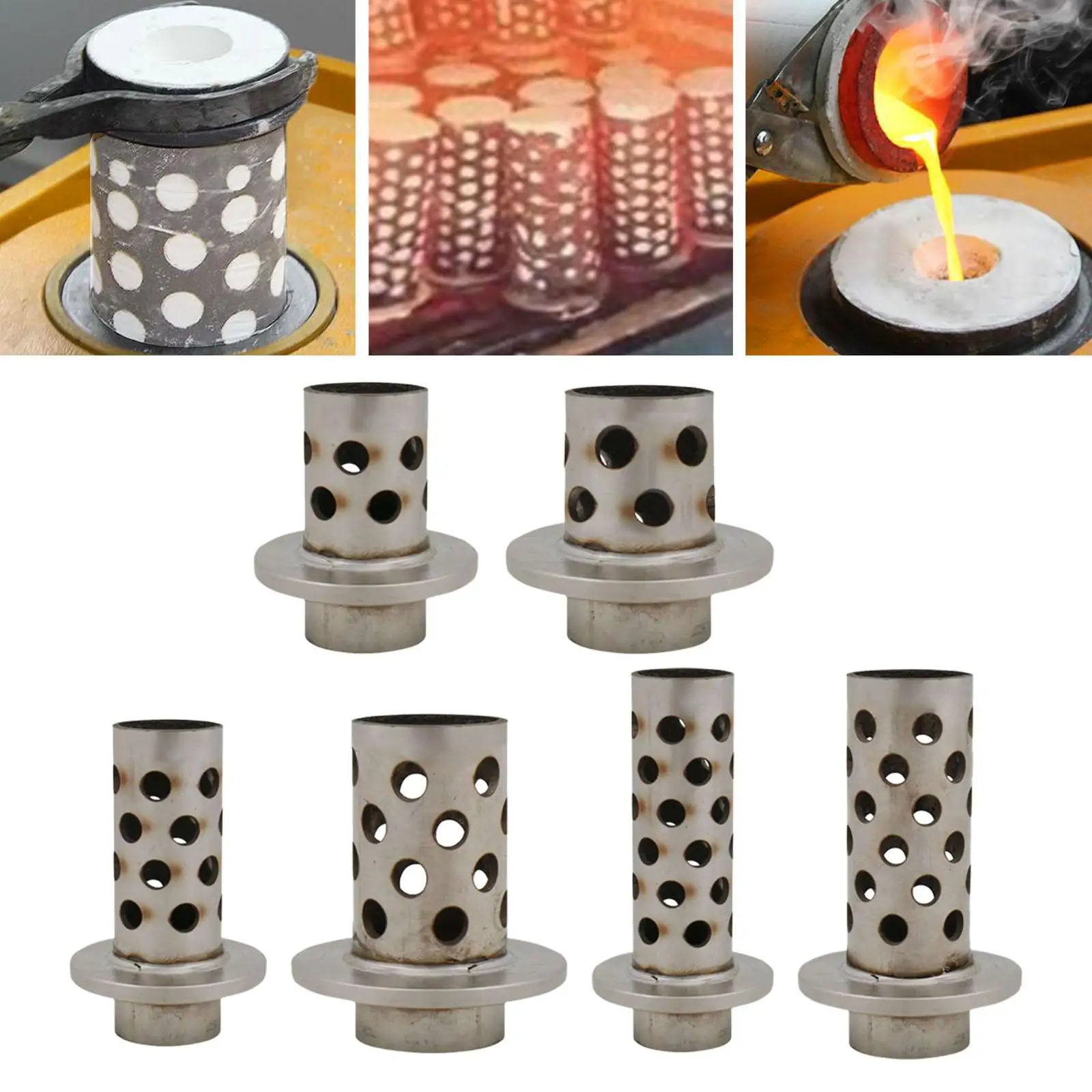 Perforated Casting Tool Sturdy Jewelry Casting Flask for Metal Sand Casting