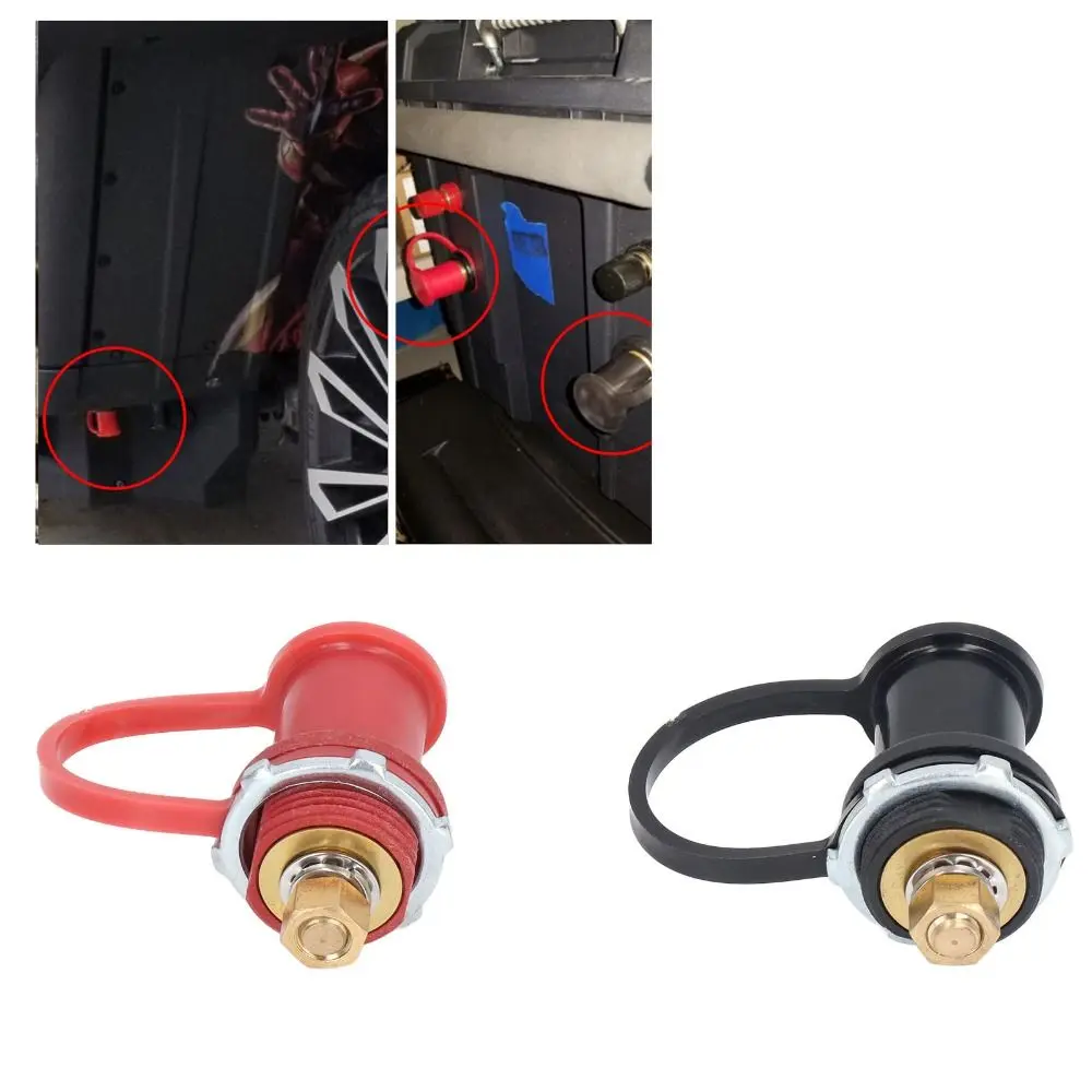 

2PCS 20mm Battery Charger Post Brass Black Red Marine Battery Charger Post Universal Fit Long Service Life