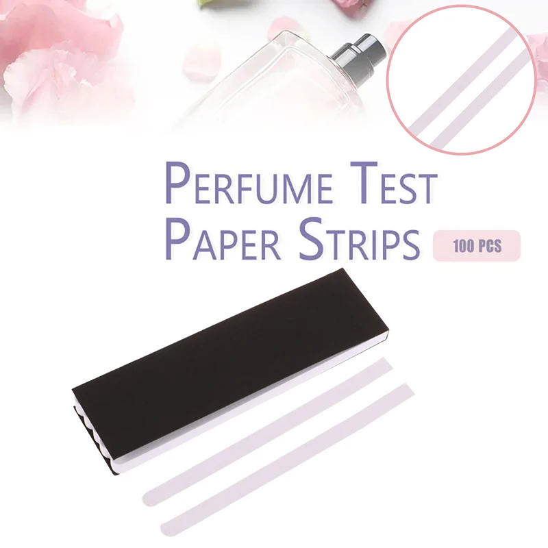 

100 Pcs Aromatherapy Fragrance Perfume Test Paper Strips Essential Oils Test Tester Paper Strips Deodorization Expand Fragrance