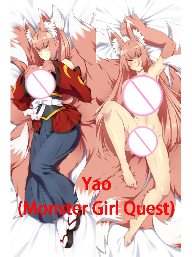 Dakimakura Yao (Monster Girl Quest) Anime Body-style Pillow Cover Adult Cushion Pillowcase Customizable Patterns