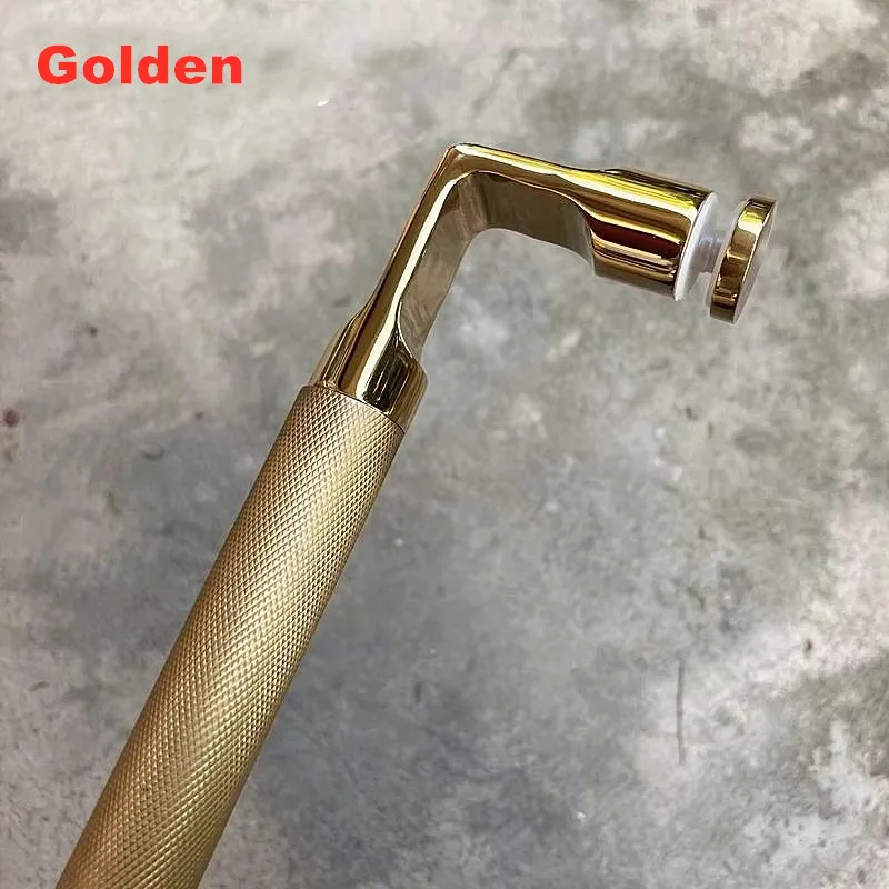 Dual color 304 stainless steel bathroom glass door handle Shower room door handle Bathroom sliding door 440 hole(SJ-2079C)