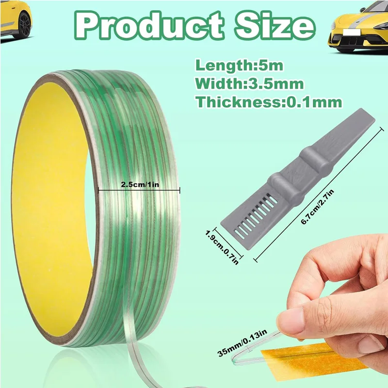 5/10/50M Vinyl Wrap Car Stickers Knifeless Tape Design Line for Wrapping Film Cutting Auto Foil Tools Car Wrapping Tools