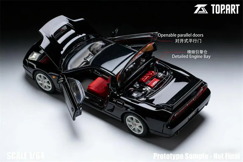 

(Предзаказ) 1:64 NSX-R(NA2)2002-05 Литая под давлением модель коллекционной машины Metalic Black Limited1000