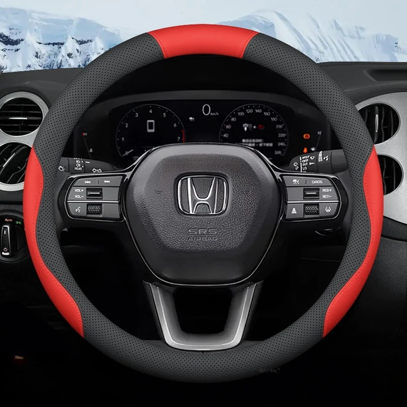 Rutschfester, atmungsaktiver 15-Zoll-Lenkradbezug für Honda Civic, Accord, CRV, HRV, Pilot, City, Fit, Jazz, Odyssey