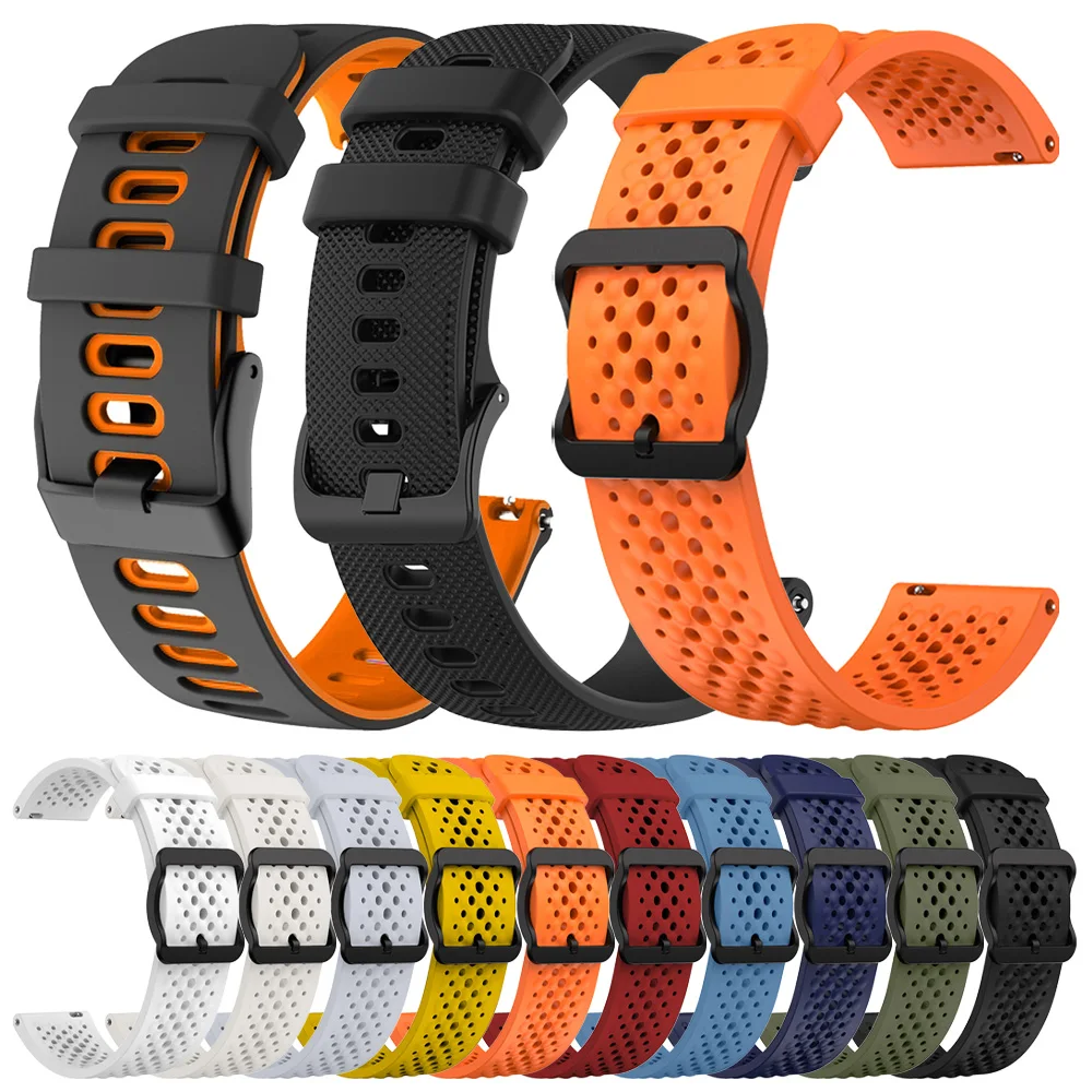 22mm Silicone Watch Strap for HUAWEI WATCH GT 5 Pro 46mm Band GT5 GT 4 GT 3 2 HONOR Magic Watch 4 GS 3 Pro Replacement Bracelet