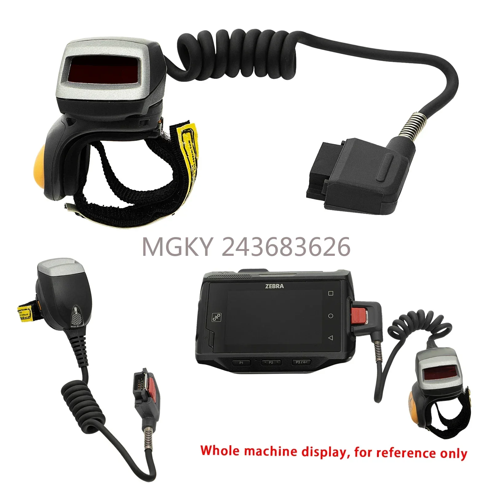 

2pcs RS4000 1D CORDED RING SCANNER for Symbol Motorola Zebra RS4000-HPCSWR Finger Scanne