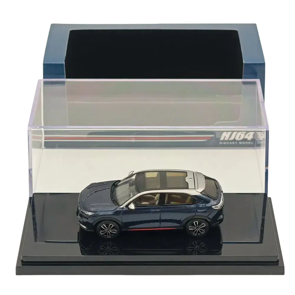 

Hobby HJ 1/64 Scale for VEZEL e:HEV PLaY Midnight Blue Beam Metallic HJ642071BL Diecast Model Car Collection Auto Gift