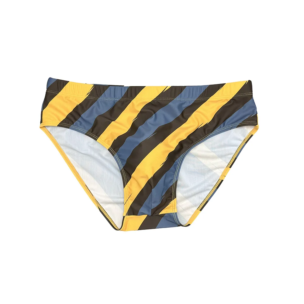 

Мужской модный полосатый купальник с низкой талией, спортивный фитнес-пляжный купальник для бассейна с горячими источниками 10130