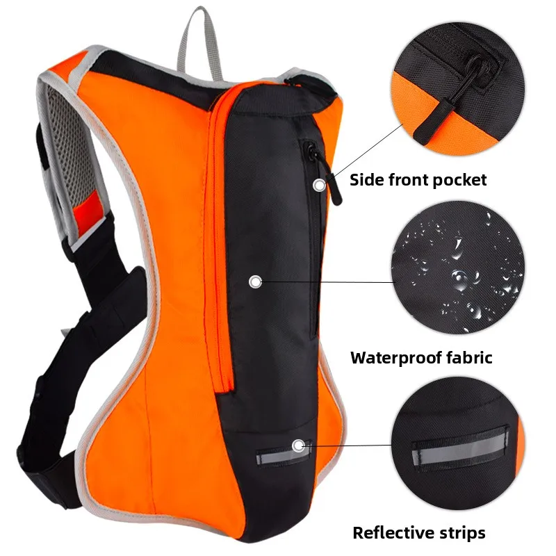 

Сверхлегкий рюкзак для гидратации, дышащий рюкзак для горного велосипеда с водяным пузырем объемом 2 л для бега по пересеченной местности и занятий спортом на открытом воздухе