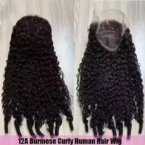 Burmese Curly Wig Human Hair Deep Wave Lace Front Wigs 13X6 Hd Lace Frontal Wig 40 Inch Brazilian Original Wigs For Black Women - Image 3