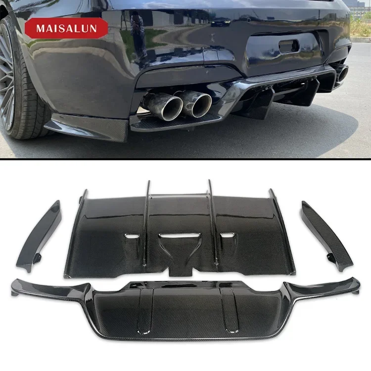 carbon fiber PSM style rear diffuser For  6 series M6 F06 F12 F13 M Sport 2012-2014 rear  bumpers diffuser body kit customcustom