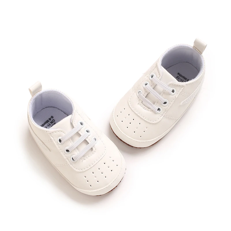 Baby-Sneaker mit weicher Sohle, Neugeborenen-Laufschuhe, rutschfeste PU-Leder-Freizeitschuhe für Kleinkinder von 0-18 Monaten, für Jungen und Mädchen. – Detail 15