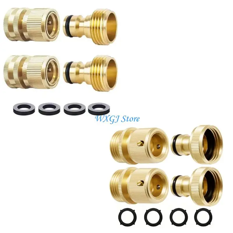37JE Professional Rustproof Quick Disconnect Hose Fitting Easy On Off For Reliable Water Flows Control Gardening Vehicle Care