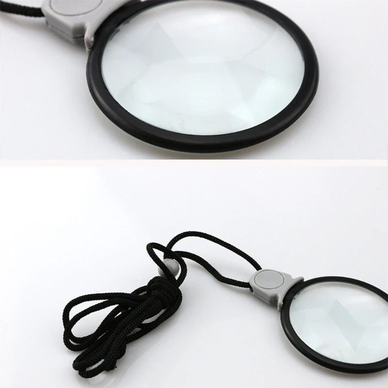 Monocle-Lens Hanging Loupe Magnifier Pendant Old Man Reading Glasses