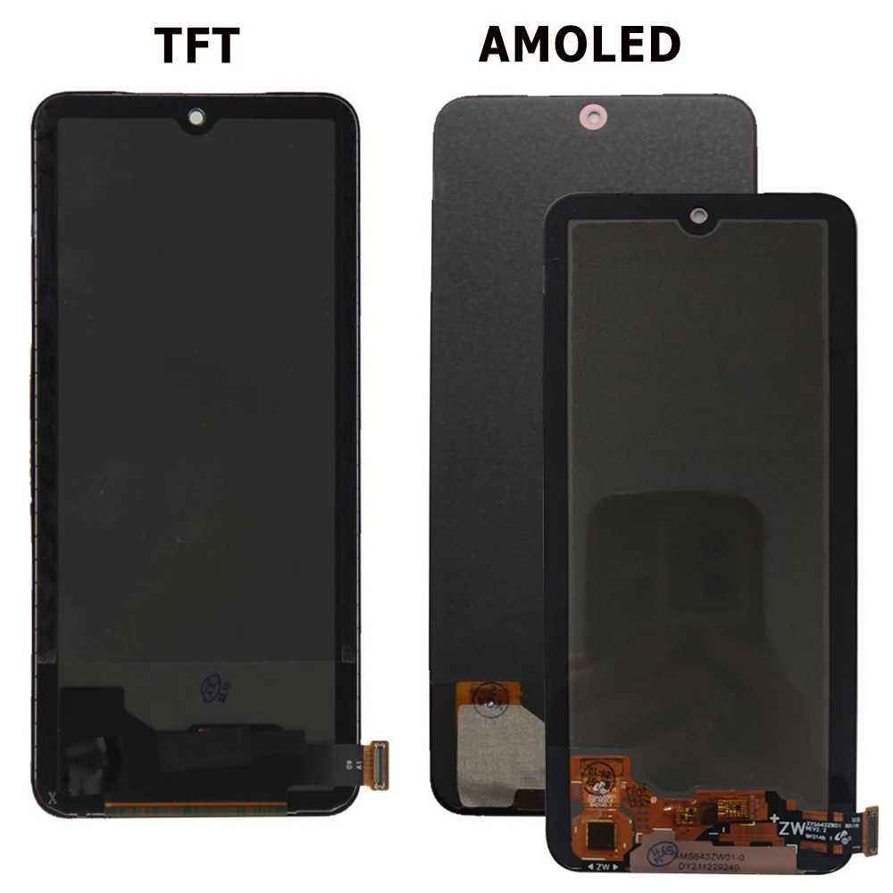 NEW AMOLED For Xiaomi Redmi Note 12S LCD 2303CRA44A Display Touch Screen Digitizer Assembly Replacement Parts For Redmi Note 12S