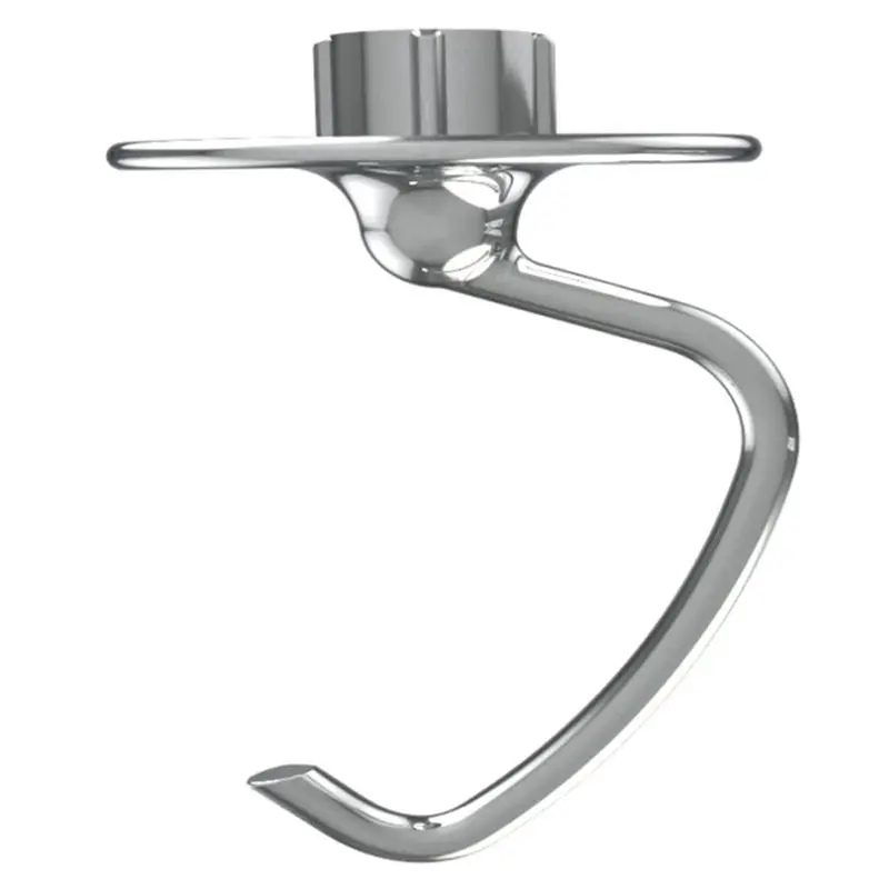 [new-n92r】-stainless-steel-dough-hook-attachment-for-kitchenaid-45-5-quart-tilt-head-stand-mixer-k45dh-dough-hook-replacement