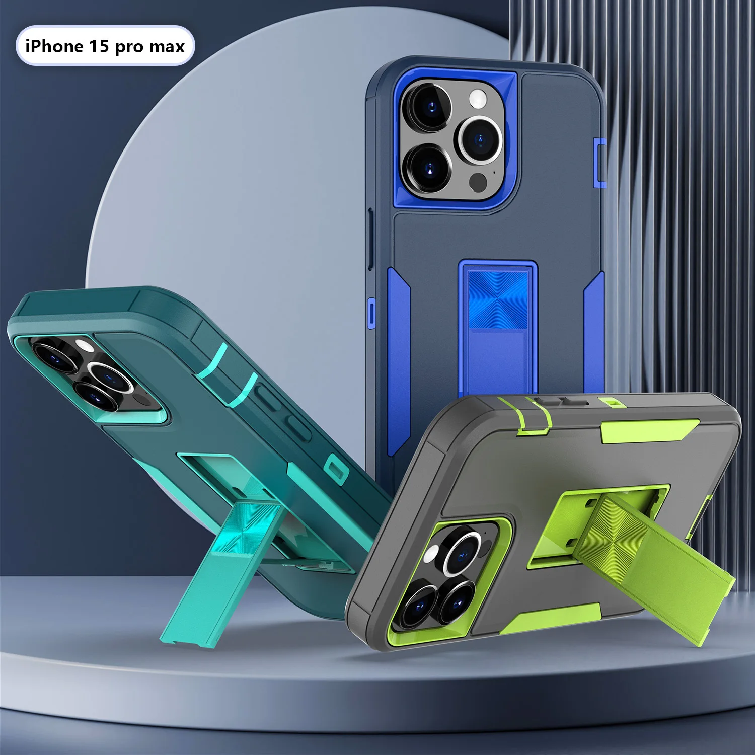 

Phone Cover With Kickstand Heavy Duty Shockproof Protective Bumper Case For iPhone13/13 Pro/13 Pro max/13mini
