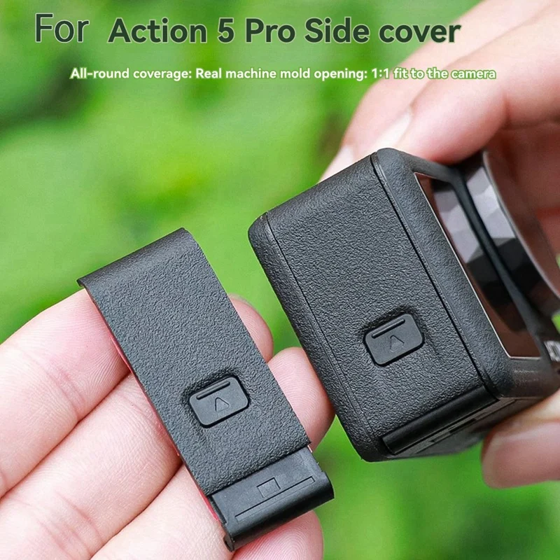For Action 5 Pro Battery Cover Batteries Port Slot Protect Cover Waterproof Dustproof Replace Cover [IANC-]