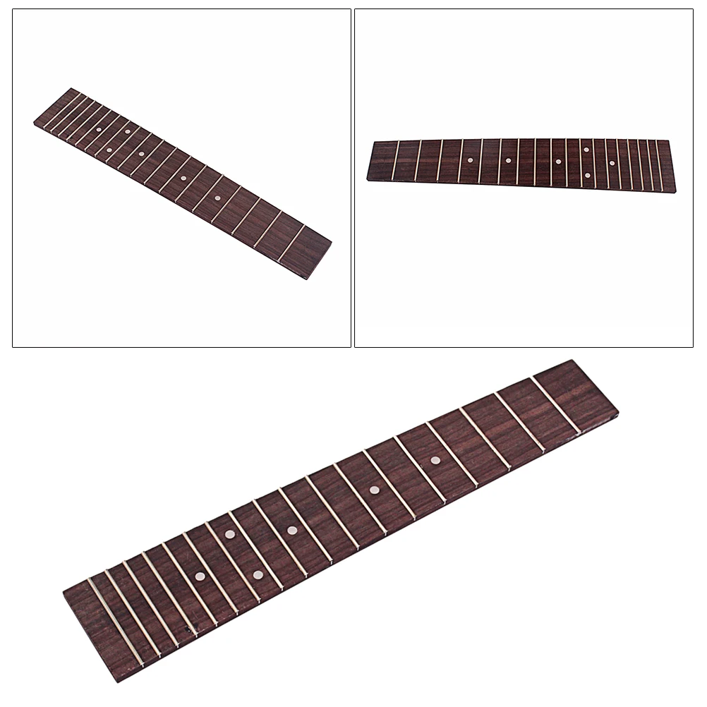 

18 Fret Finger Board Ukulele Fretboard Fingerboard Guitar Rose Wood Coffee Parts