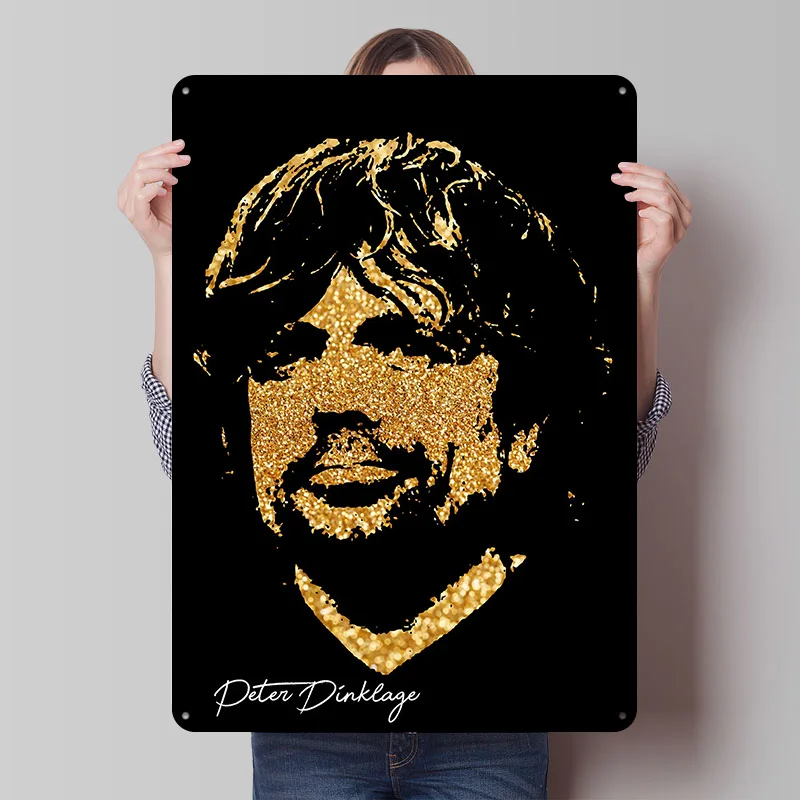 Peter Dinklage Printing Poster Customized Retro Wall Art Vintage Metal Signs for Mancave Room Accessories Custom Plate House