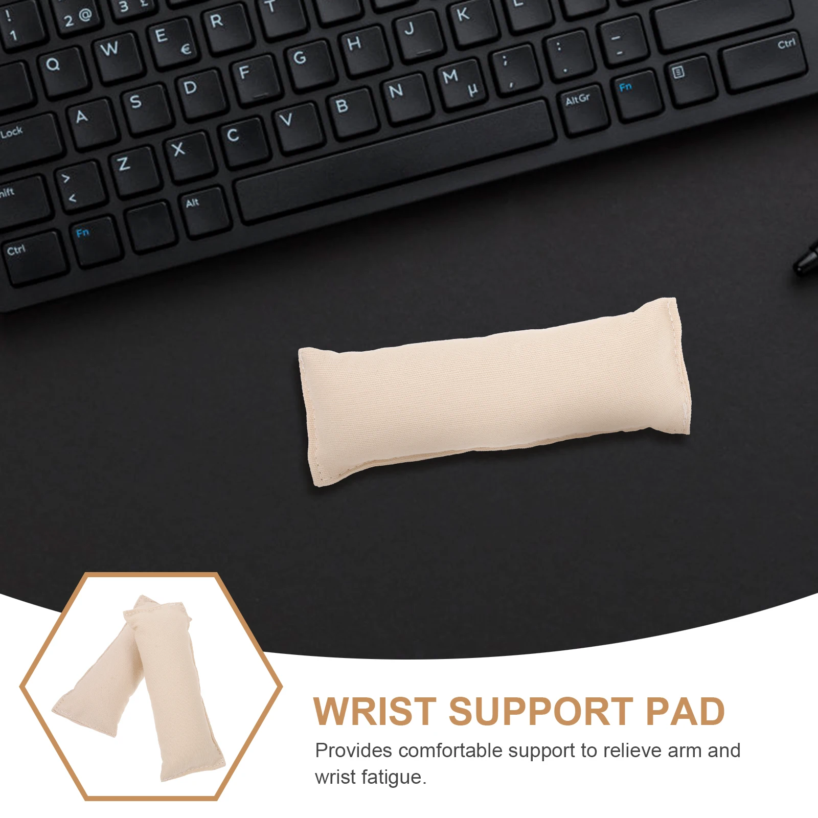 

2 Pcs Elbow Pads Wrist Rest Soft Cushion Mat for Computer Desk Keyboard Support Comfortable Ergonomic Protect Arm Wrist Long
