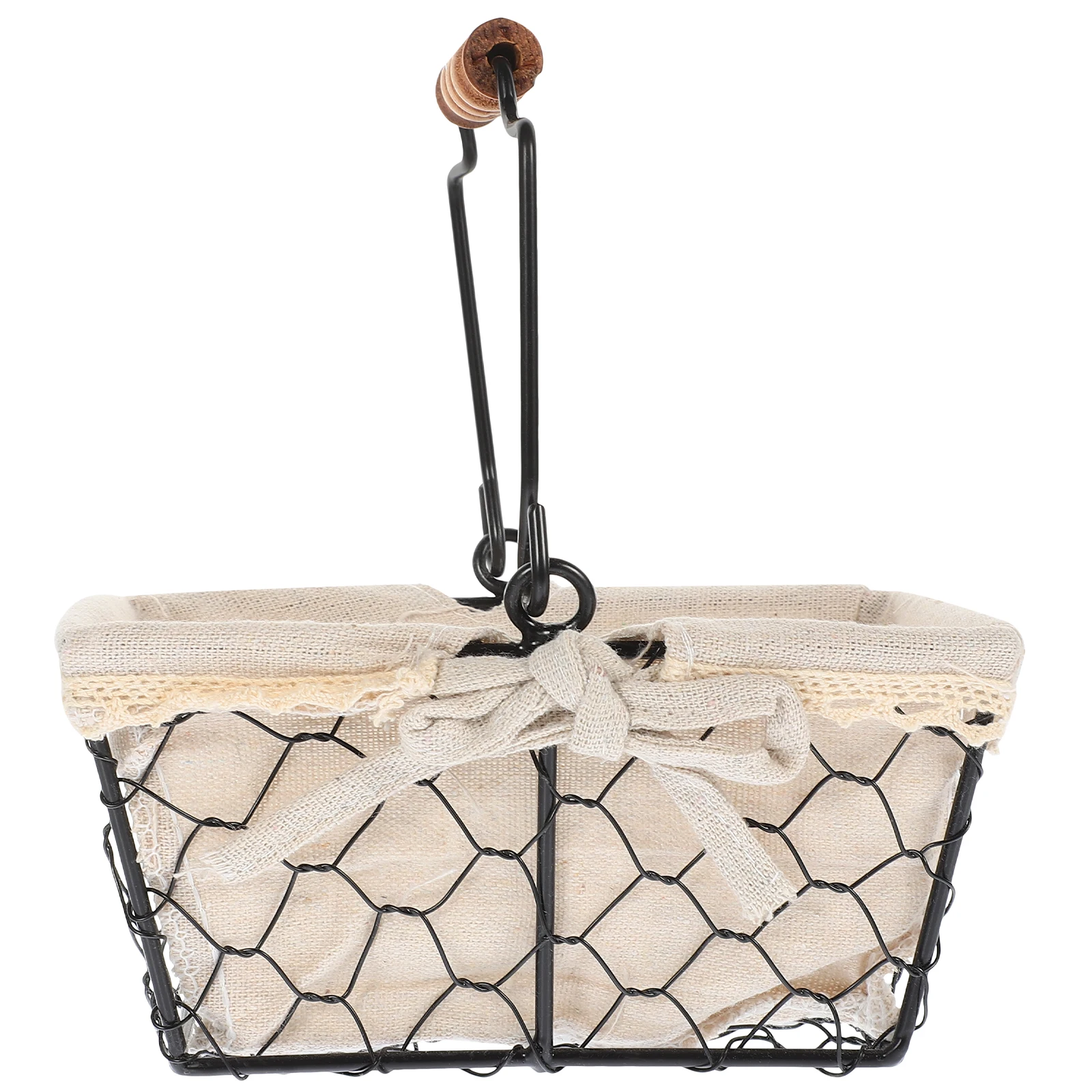 Cesta de armazenamento de metal, grande capacidade, ferro, lanche, bancada de cozinha, suporte de frutas, mesa, artigos diversos, cesta de metal, ganizing