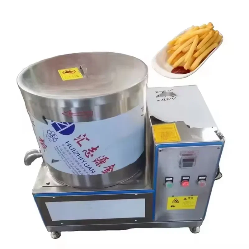 Automatic Potato Chips Dewatering Machine French Fries Deoiling Machine Potato Dehydrator for 5-10kg Batch