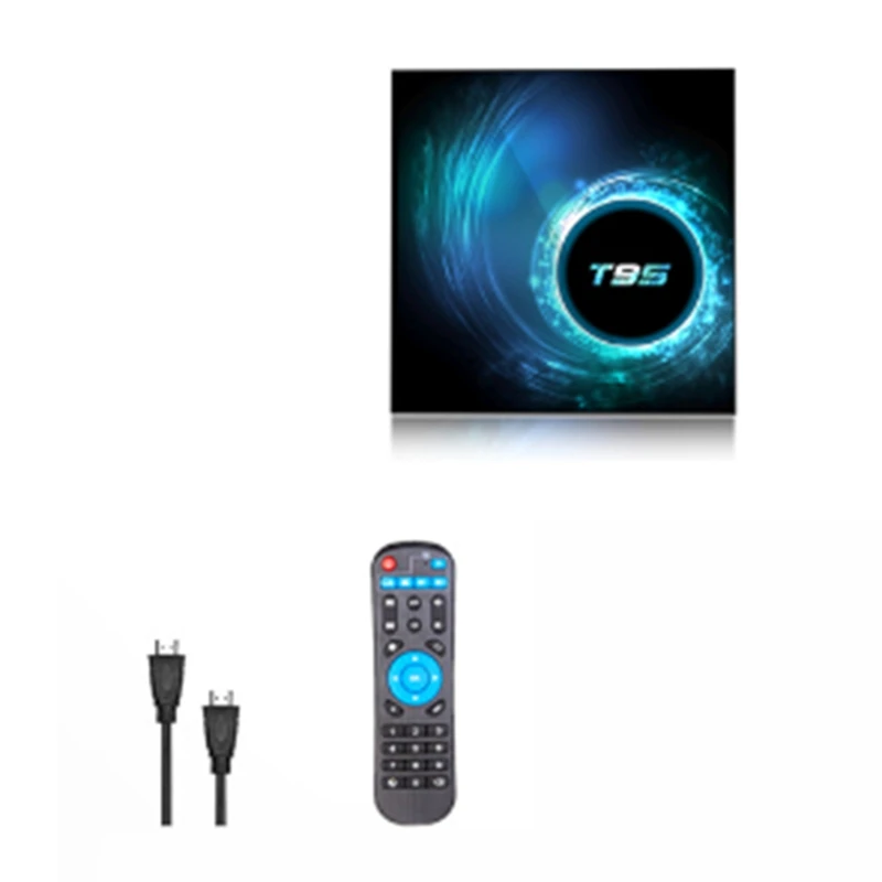 Best-T95 Smart TV Box 6K 2.4G & 5G Wifi Support BT 6K 32Gb 4K Quad Core Android 10 Set-Top Box Media Player(EU Plug)