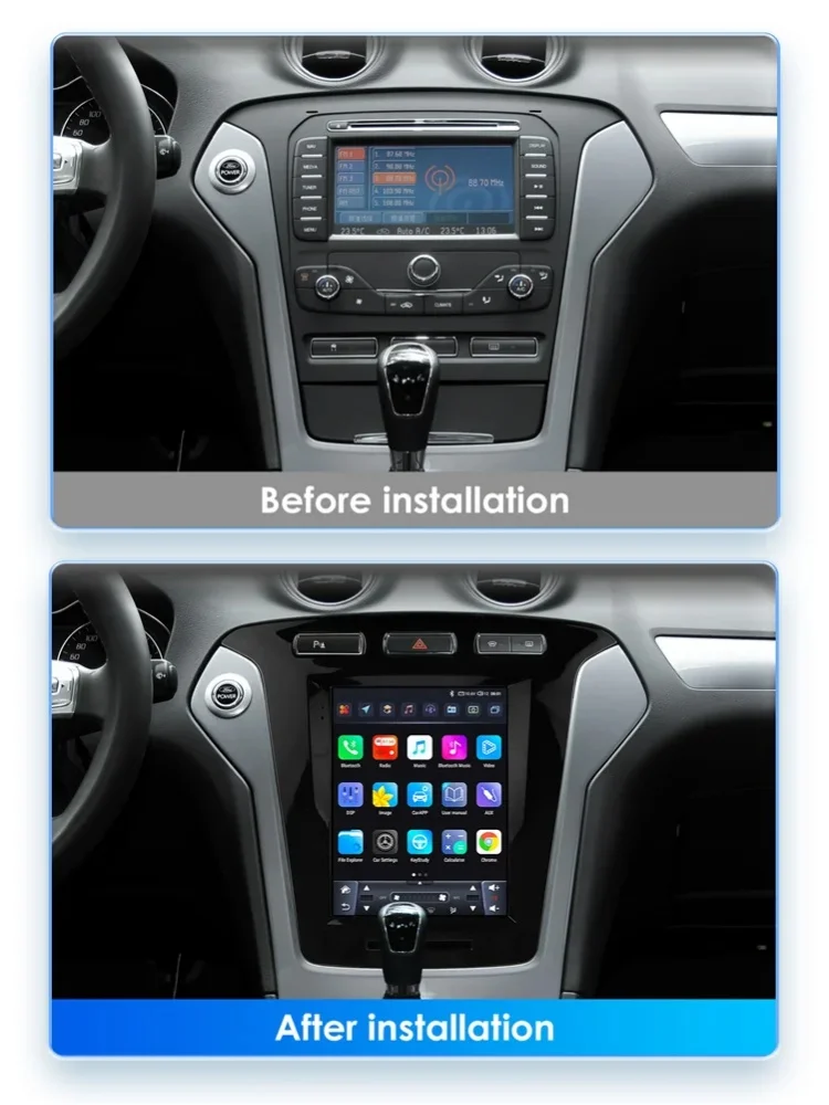 9,7 "carplay android 13 auto car radio for Ford Mondeo mk4 Galaxy A/C 2011-2013 Autoradio Multimedia player GPS Stereo 4G SWC RDS