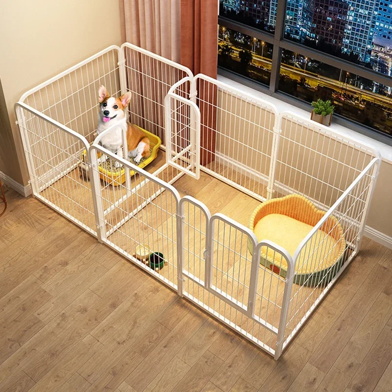 Rabbit Kennel Crate Dog Houses Accessories Fence Puppy Playpens Dog Houses Enclose Door Cama Para Perros Dog Furniture