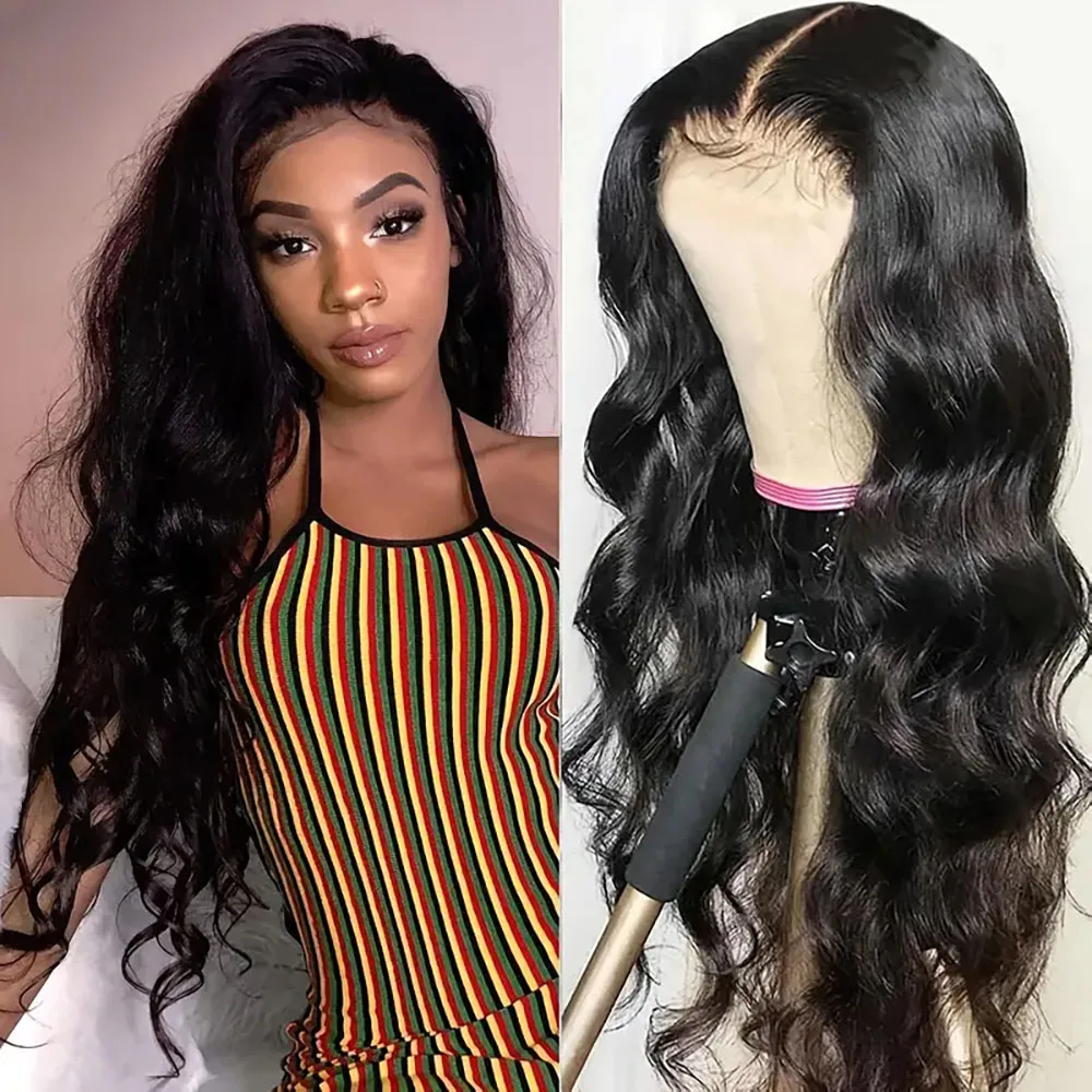 Peruki typu Lace Front dla kobiet, gęstość 200%, 5x5, 13x4, 13x6, falowane, naturalny kolor, włosy ludzkie, wstępnie wyskubane.