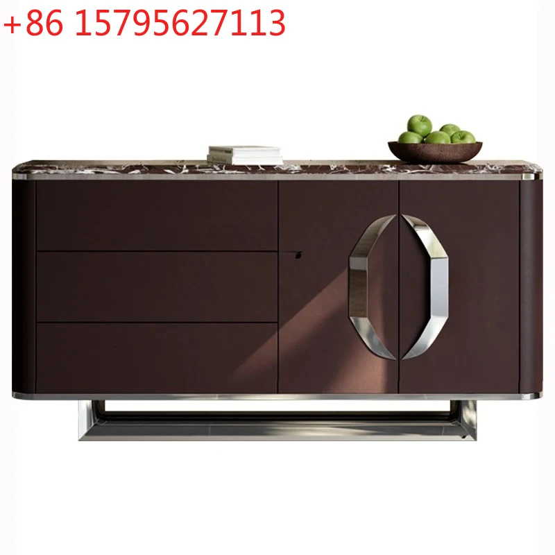 

Retro lockers High-end custom chest cabinets Natural marble dining side cabinets