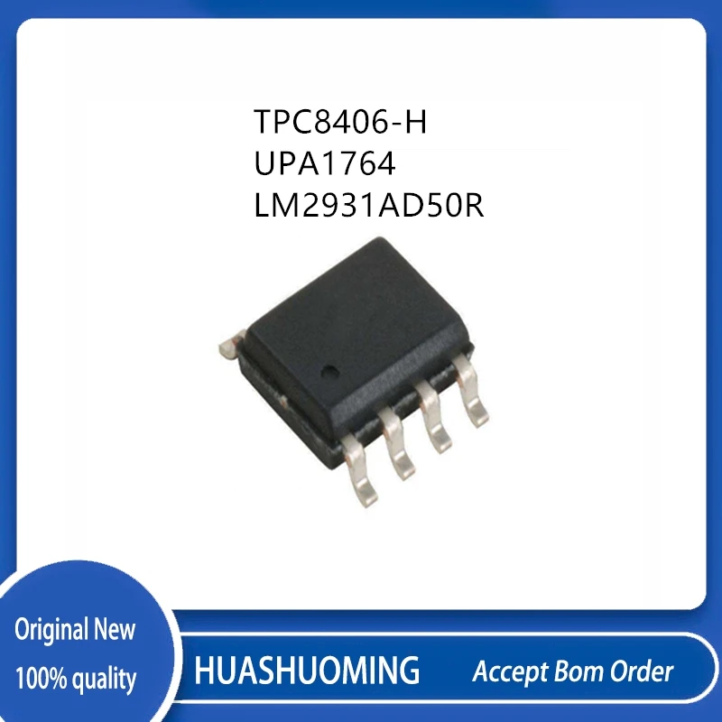 

10Pcs/Lot TPC8406-H TPC8406 UPA1764 A1764 293A50 LM2931AD50R SOP8