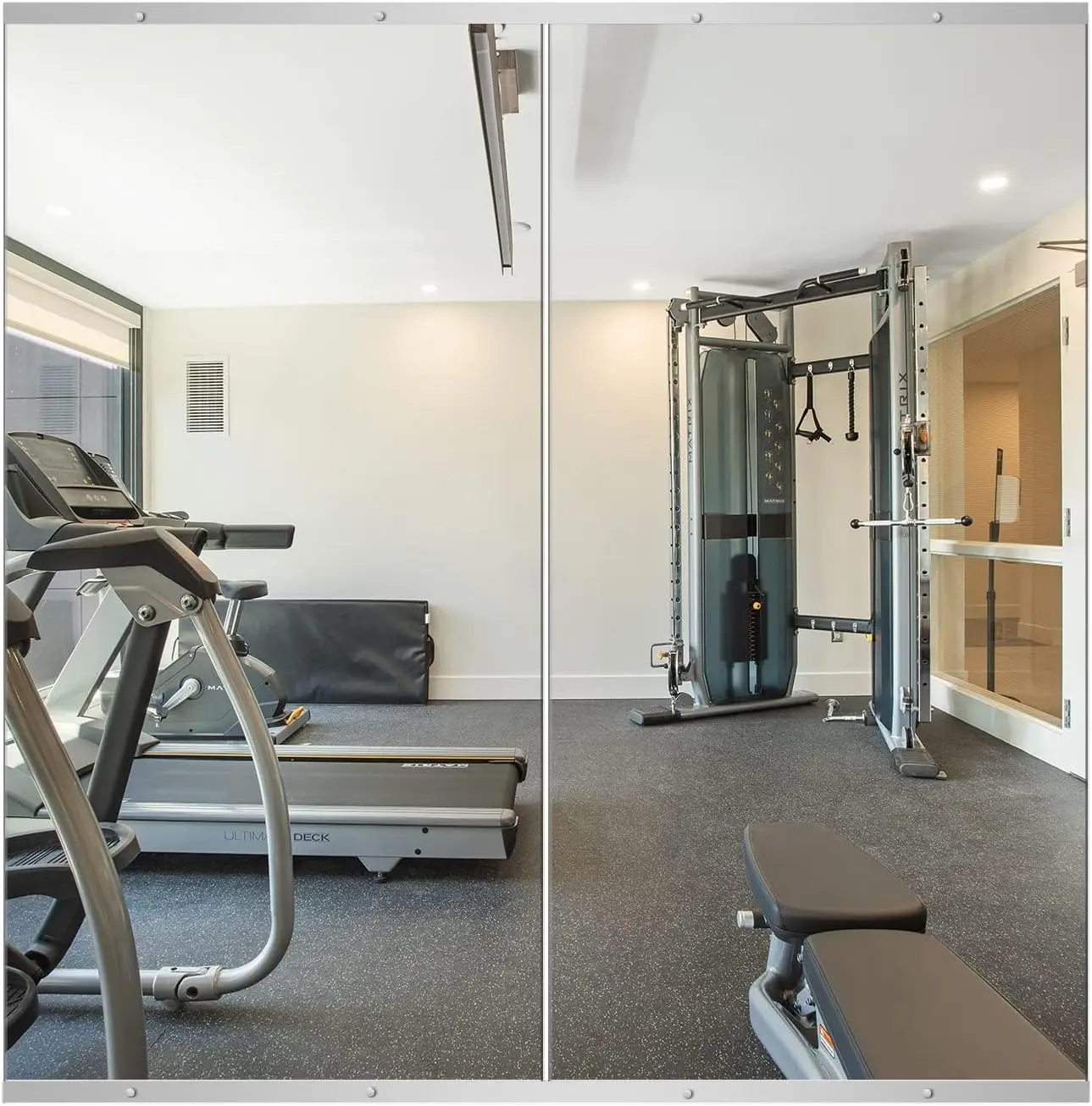 

Large Full Body Gym Mirror 48x24 Inch 2 Pack, Wall Mounted HD Tempered Glass for Home Gym, Yoga, Bedroom