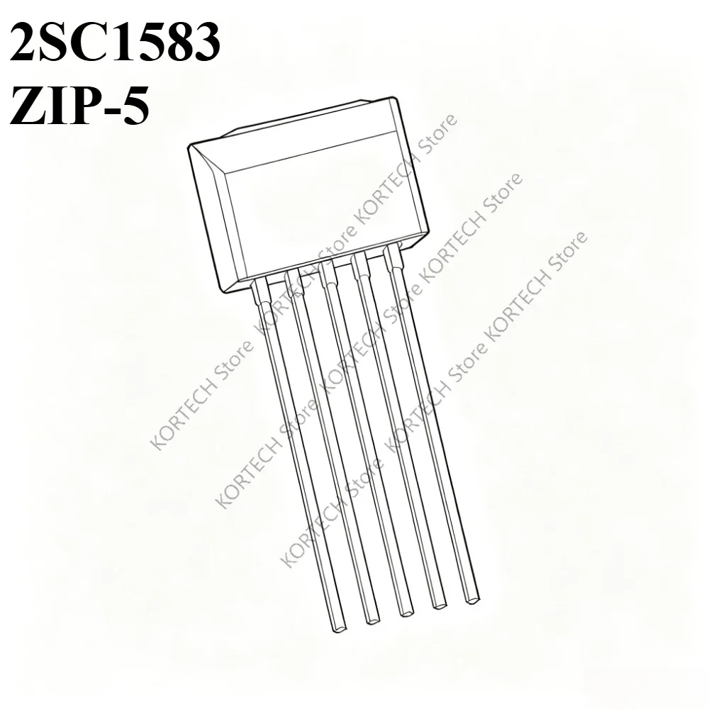 10pcs/Lot Original 2SC1583 C1583 ZIP-5 Transistor