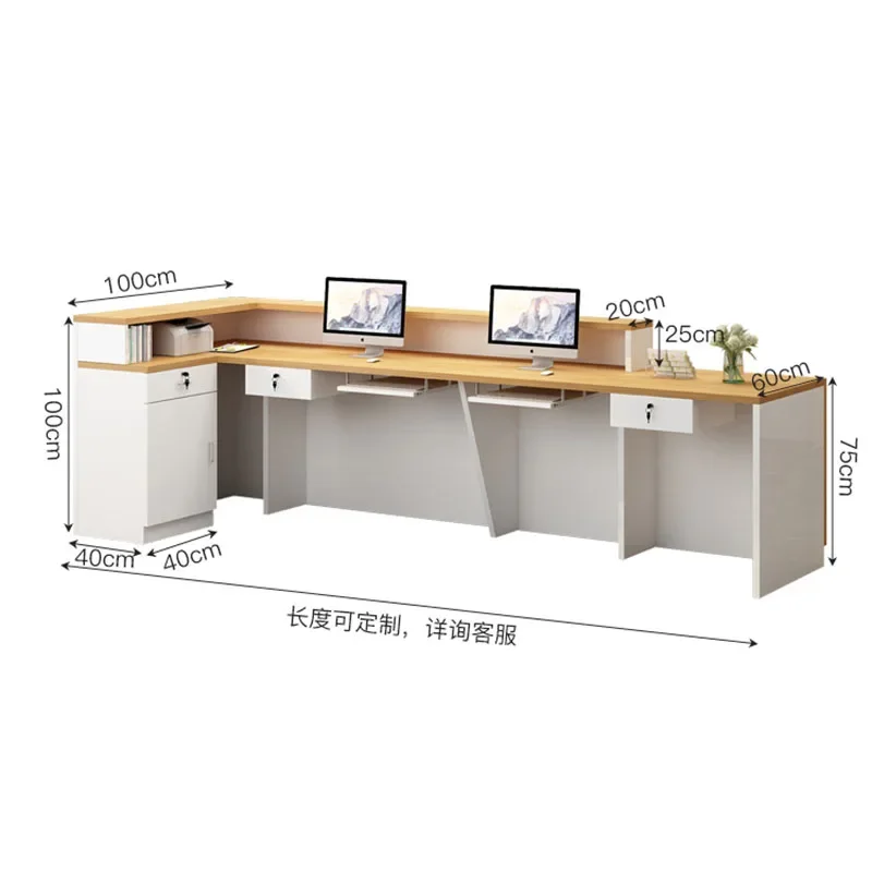 صالون الاستقبال الحديث مكتب مكافحة الزينة الجمال أمين الصندوق مكاتب الاستقبال مكتب Escritorio De Recepcion صالون الأثاث